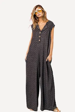 Checkered Wide Leg Jumpsuit