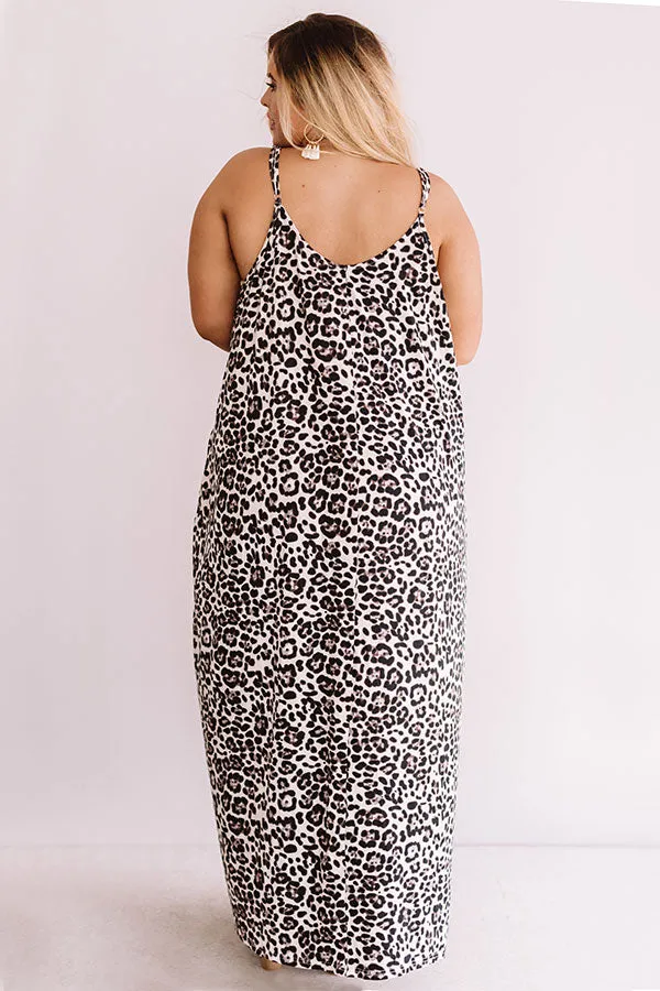 Chic City Style Leopard Maxi In Ivory  Curves