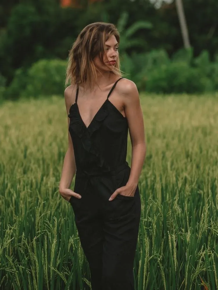 Chloe Jumpsuit | Black - Ethically Made