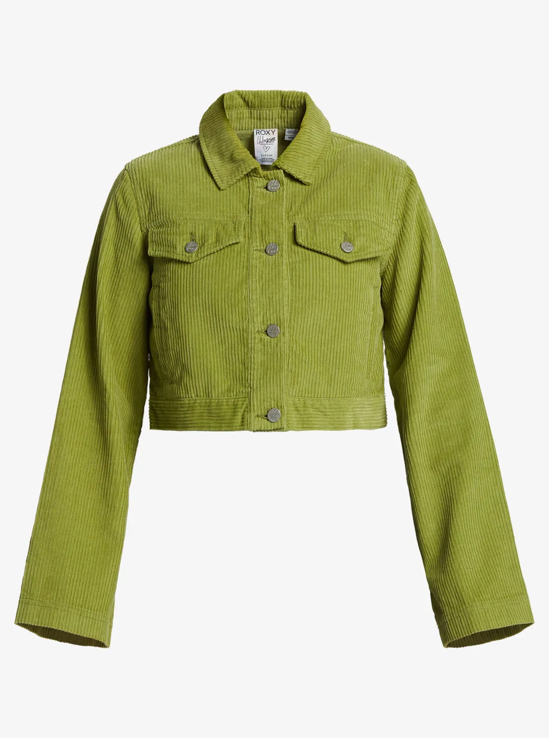 Chloe Kim Cropped Corduroy Jacket - Iguana