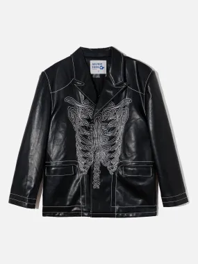 City Of Love Classic Black Skull Jacket