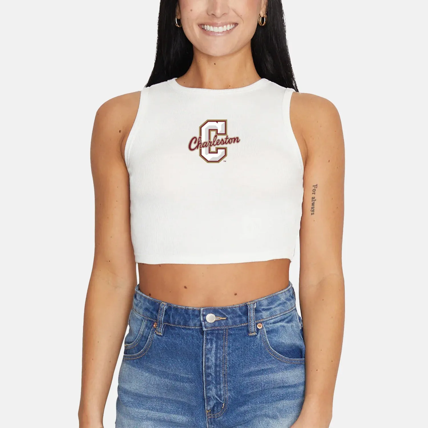 College of Charleston Ribbed Tanktop