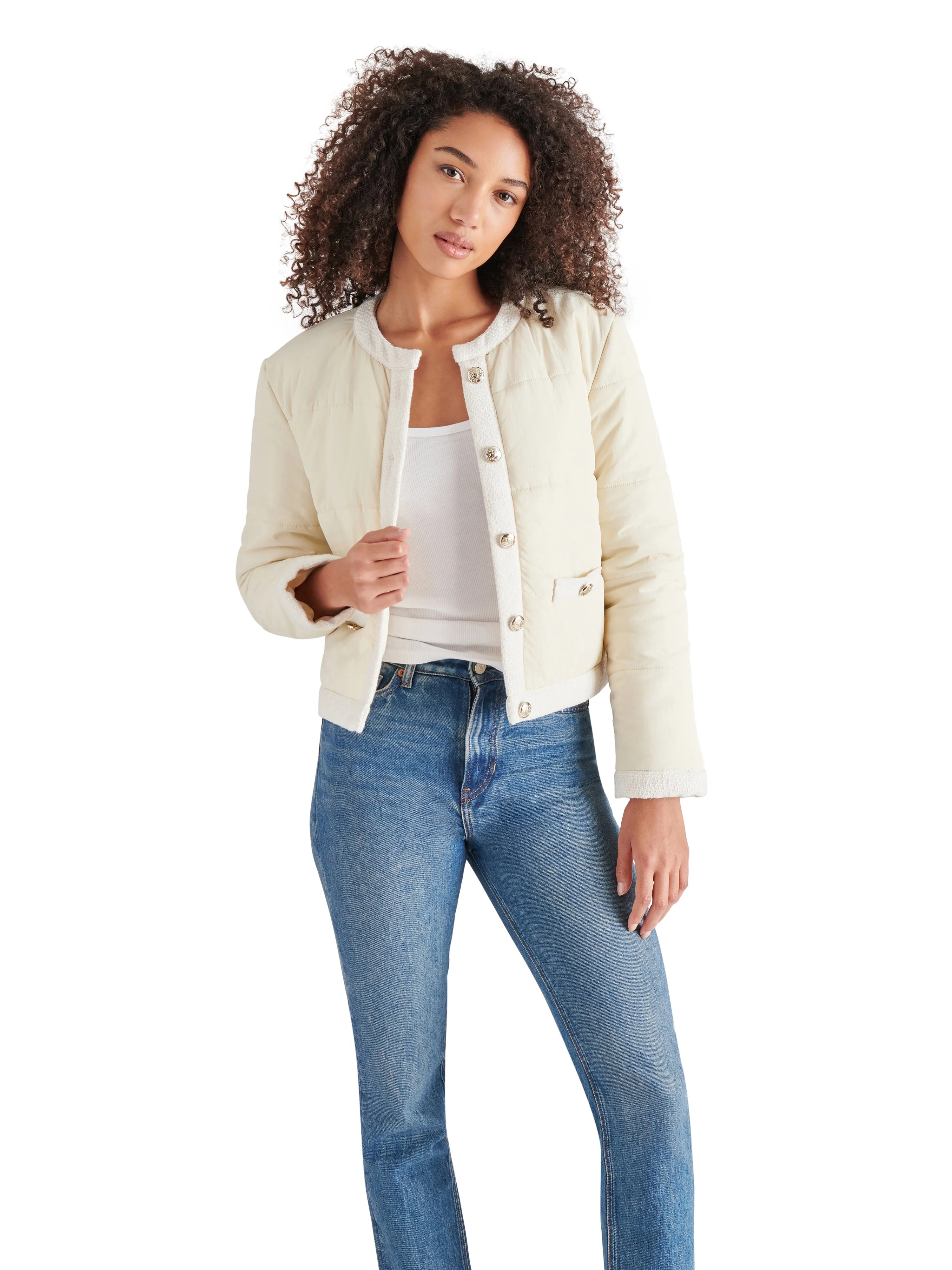 Coppelia Jacket, Cream Tan | Steve Madden