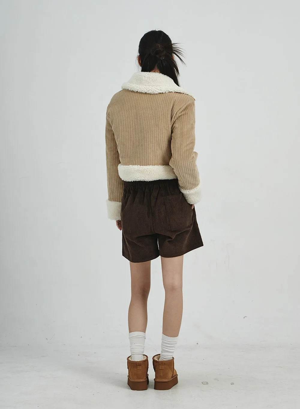 Corduroy Wide Shorts CD07