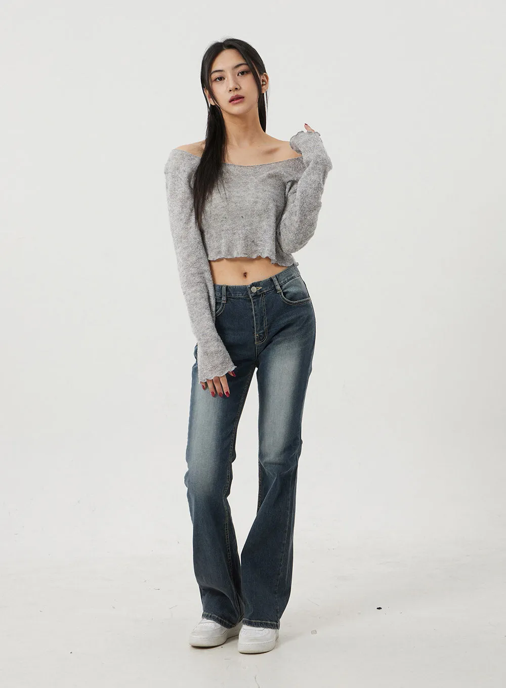 Dark Wash Bootcut Jeans BJ317