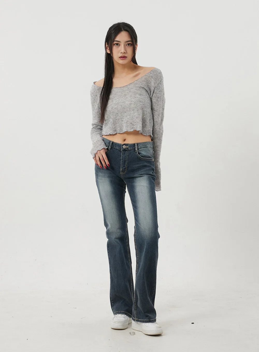 Dark Wash Bootcut Jeans BJ317