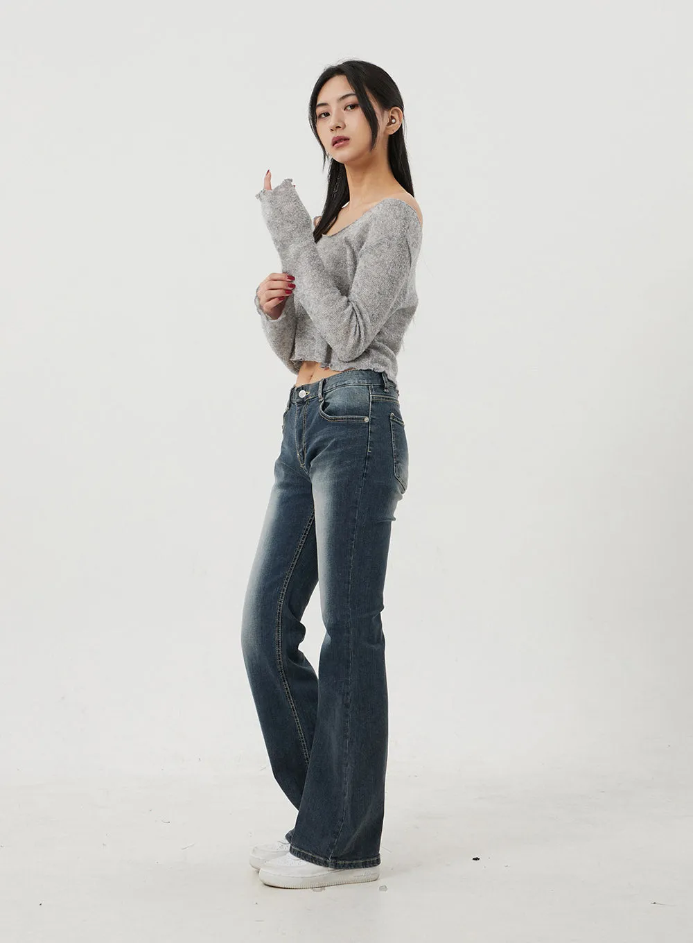 Dark Wash Bootcut Jeans BJ317