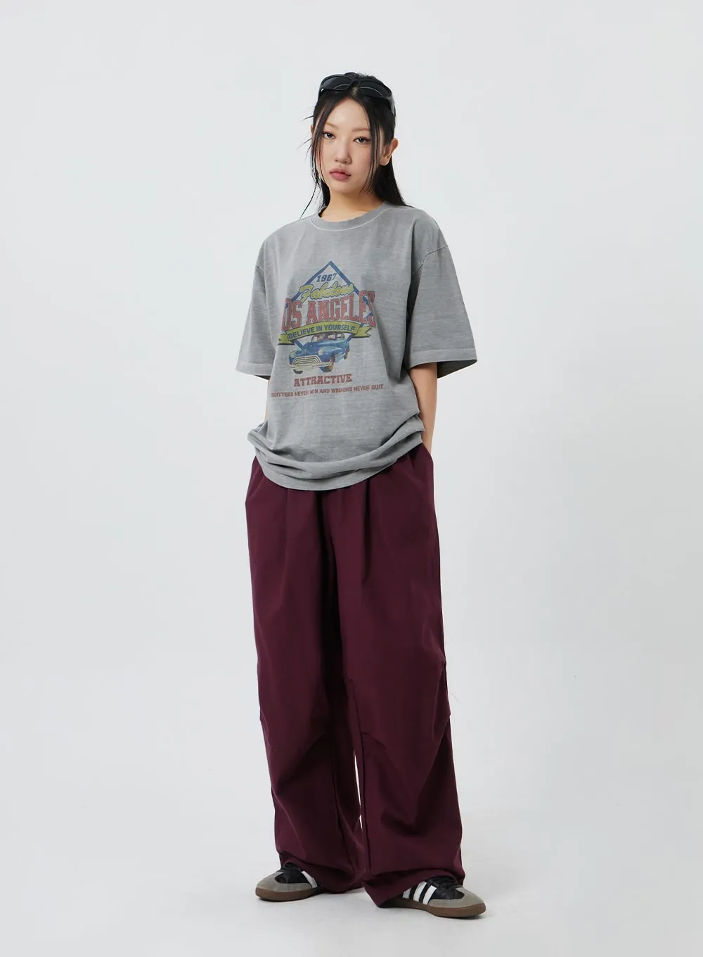 Drawstring Baggy Pants Unisex CF324