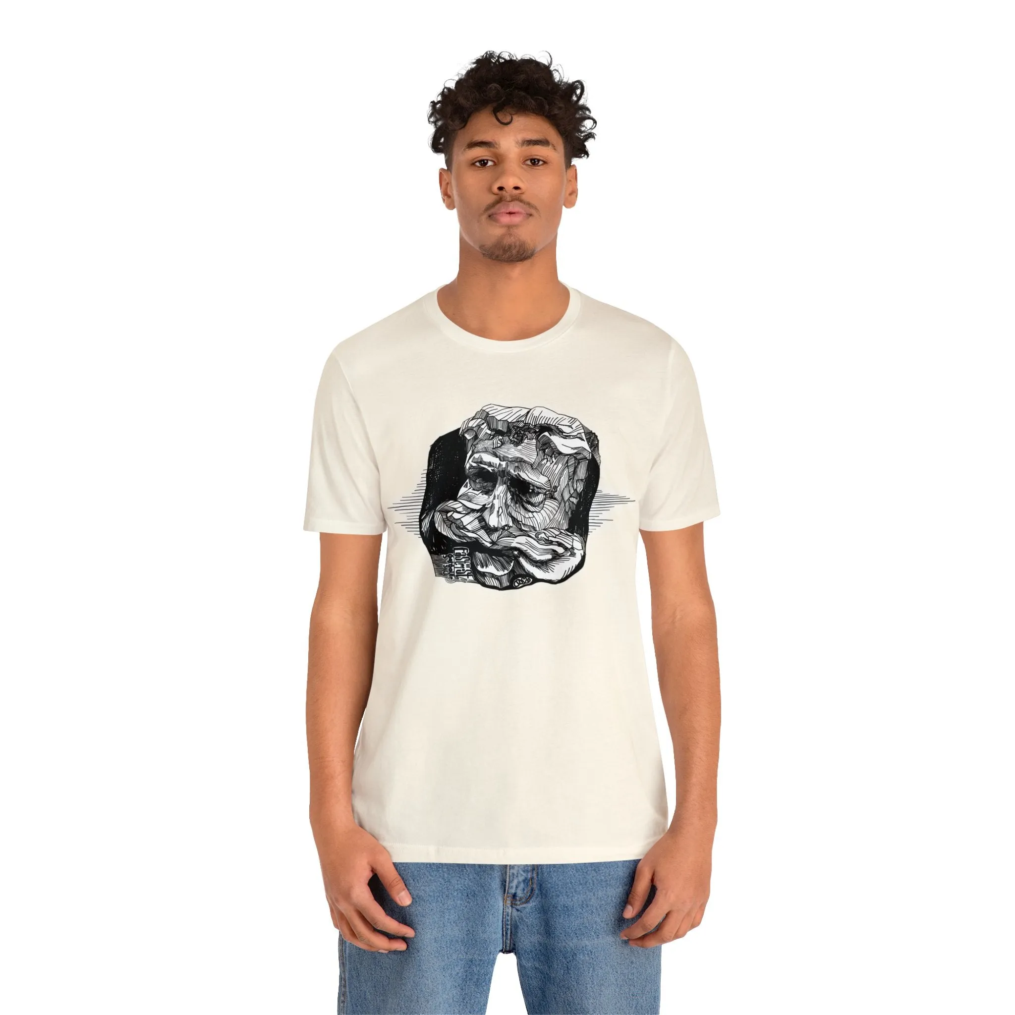 Easternmost Gargoyle of Dunans Bridge Short Sleeve Tee