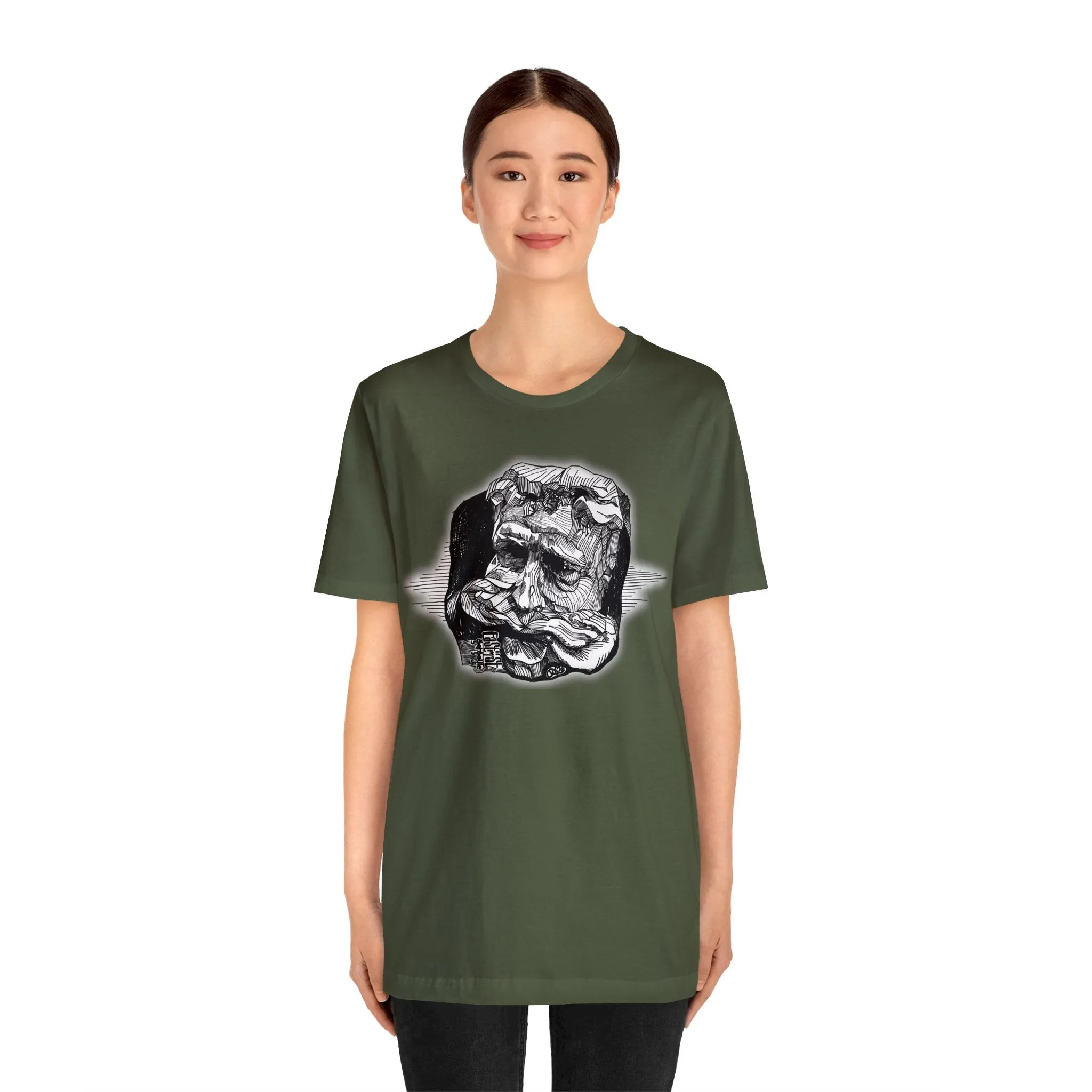 Easternmost Gargoyle of Dunans Bridge Short Sleeve Tee