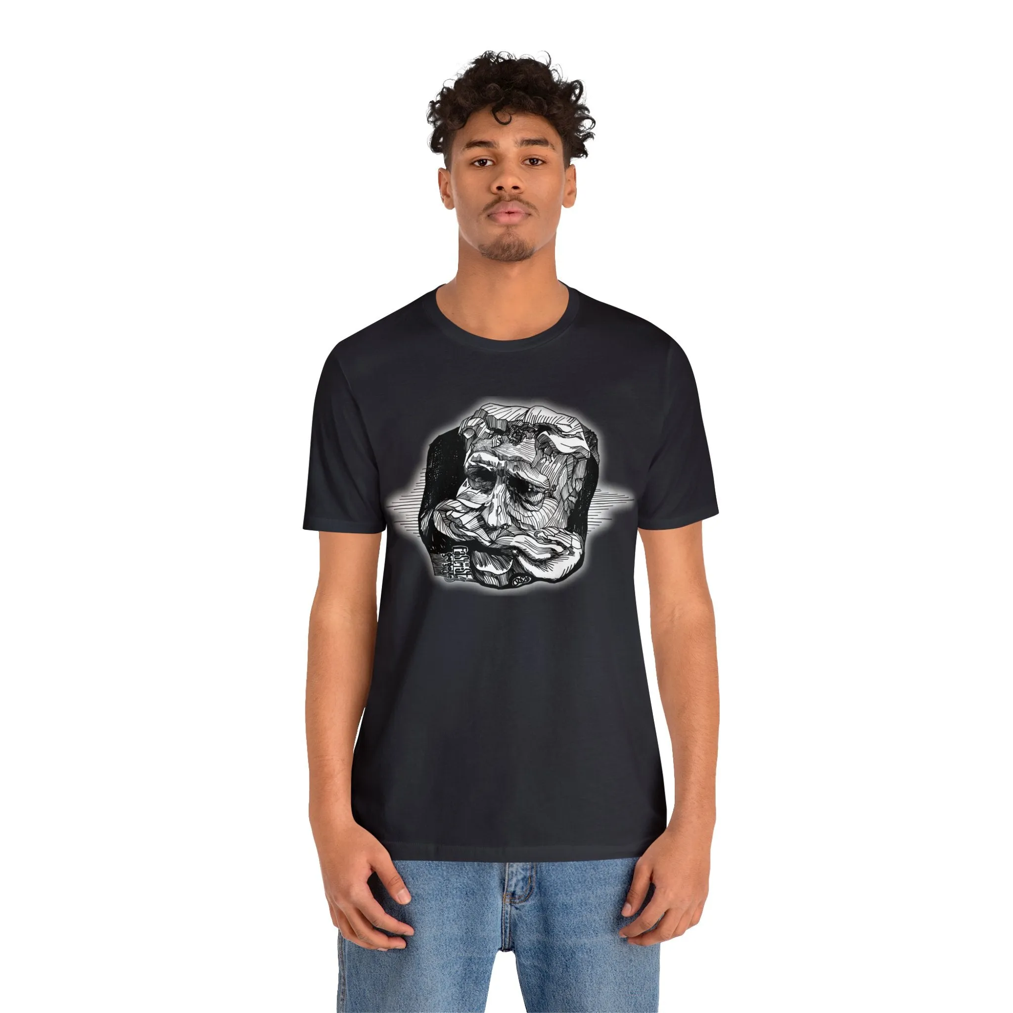 Easternmost Gargoyle of Dunans Bridge Short Sleeve Tee