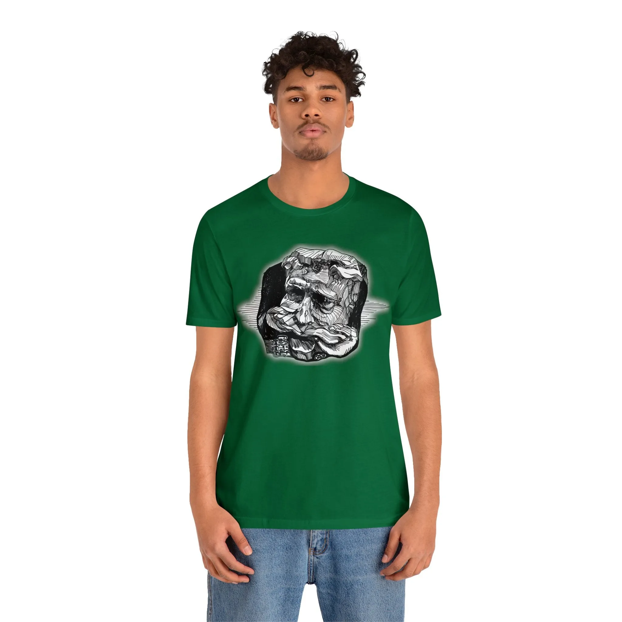 Easternmost Gargoyle of Dunans Bridge Short Sleeve Tee