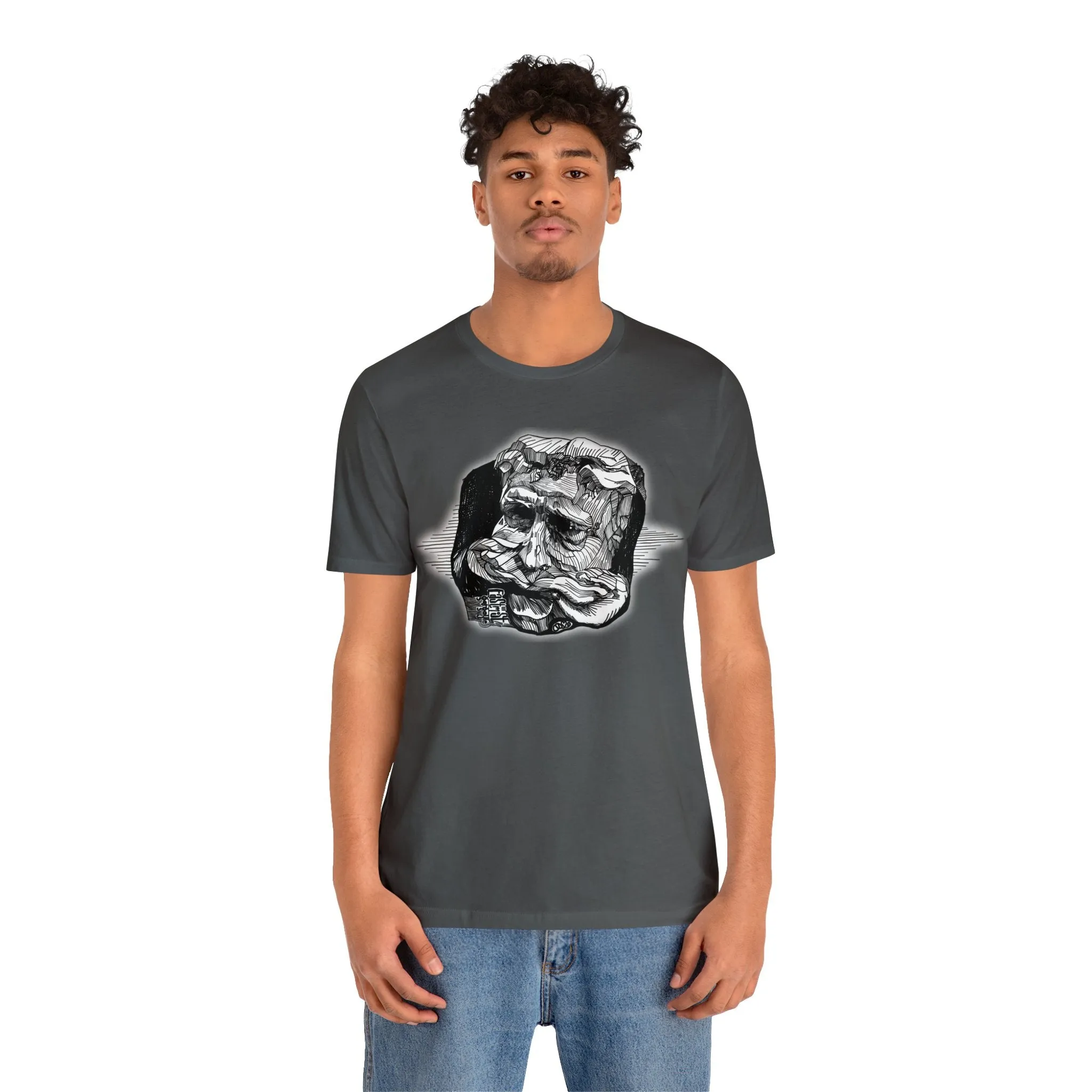 Easternmost Gargoyle of Dunans Bridge Short Sleeve Tee