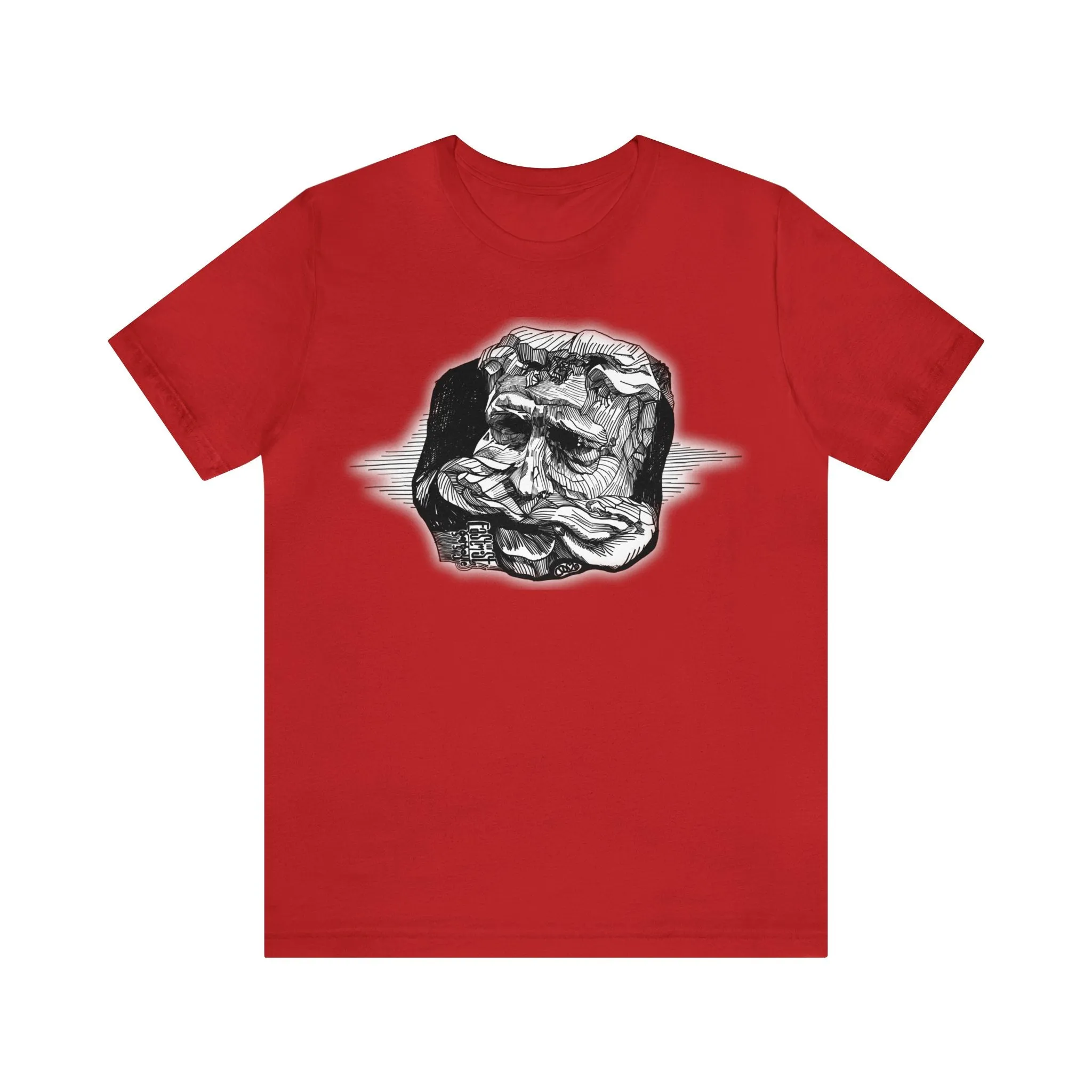 Easternmost Gargoyle of Dunans Bridge Short Sleeve Tee