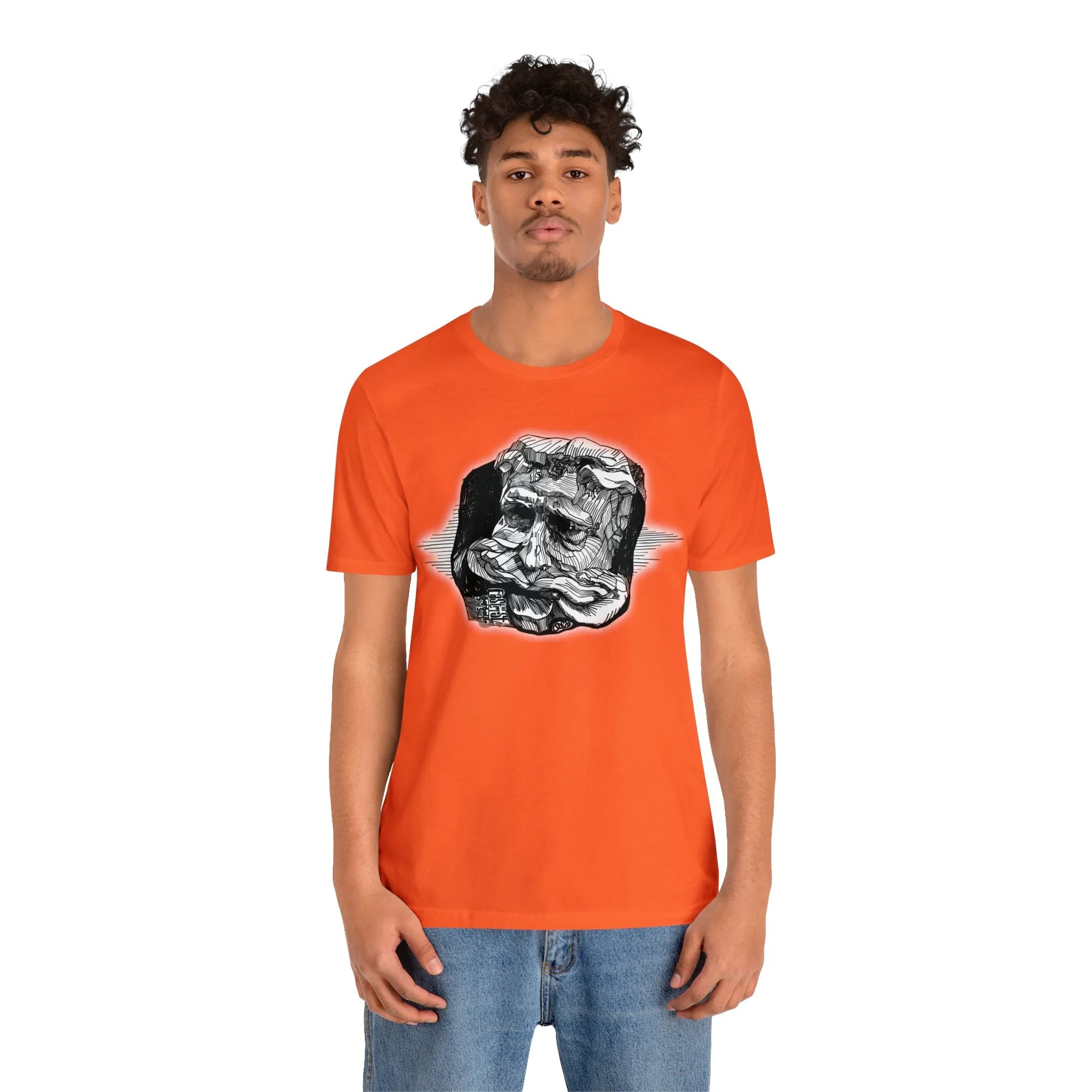 Easternmost Gargoyle of Dunans Bridge Short Sleeve Tee