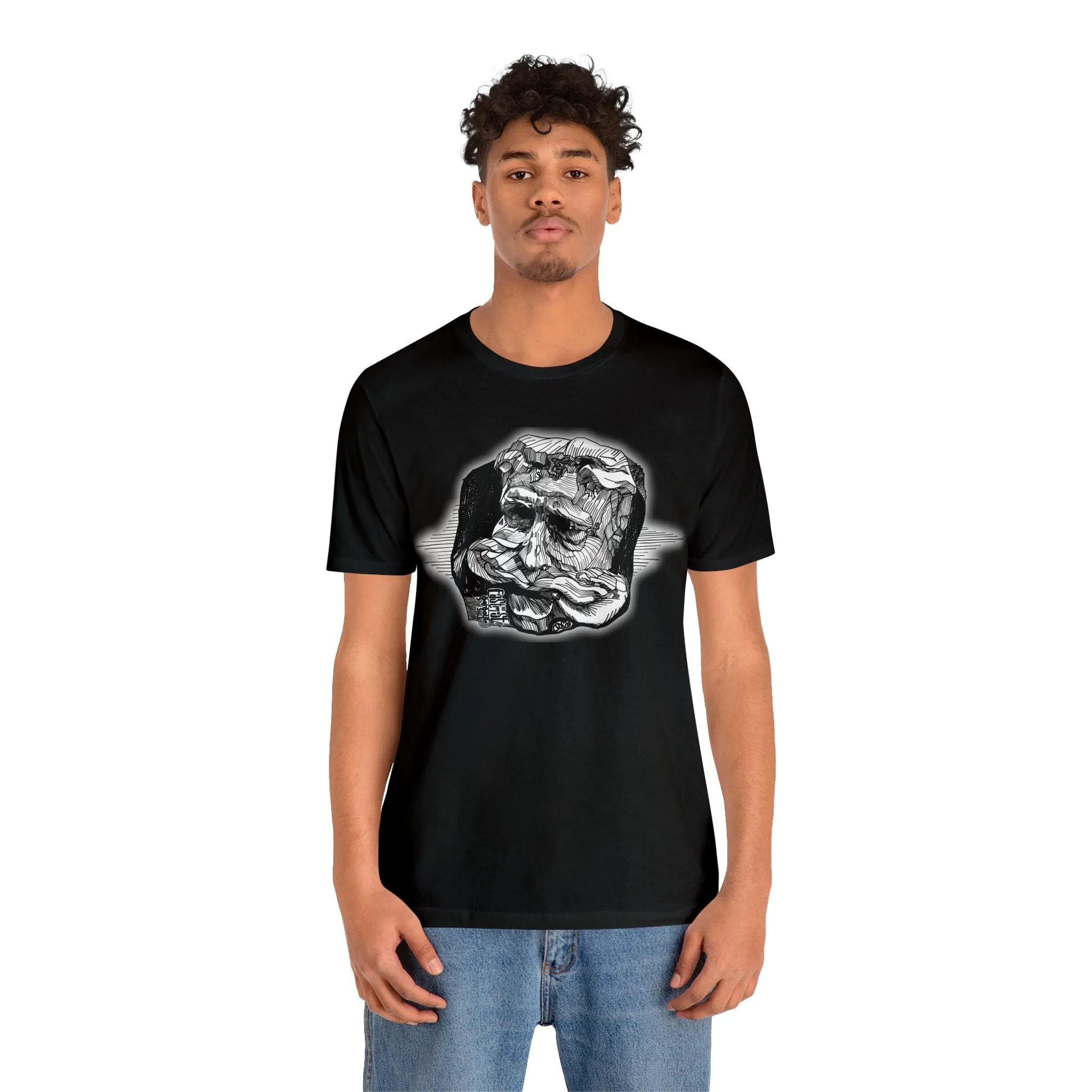 Easternmost Gargoyle of Dunans Bridge Short Sleeve Tee