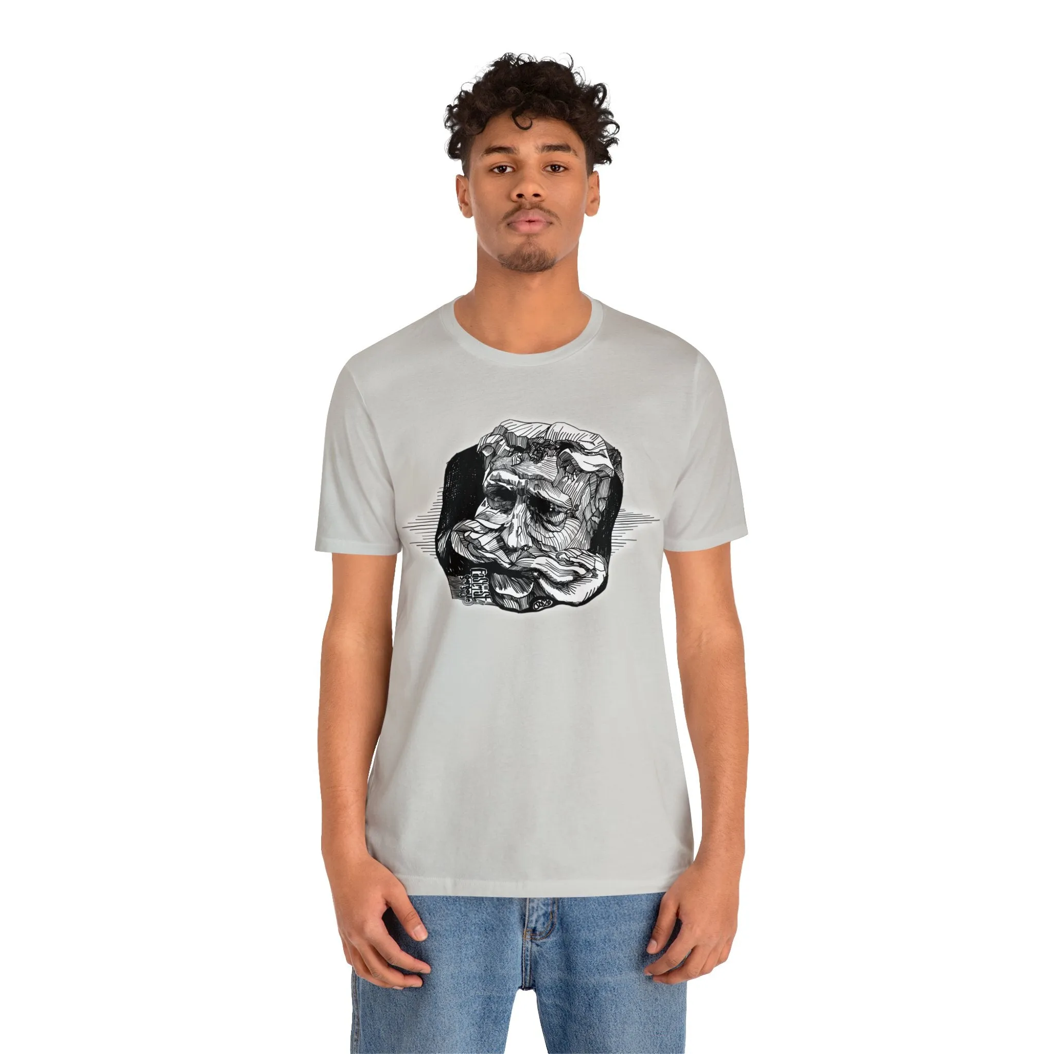 Easternmost Gargoyle of Dunans Bridge Short Sleeve Tee