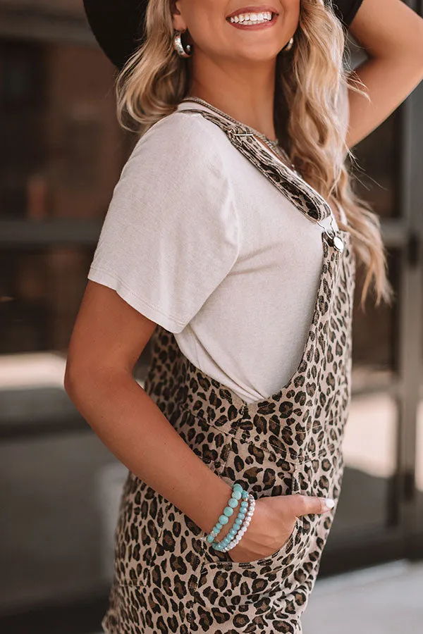 Editor's Pick Leopard Overall Dress