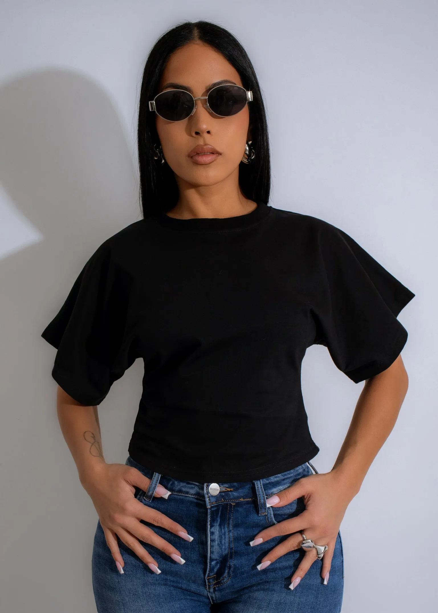 Effortless Crop Top Black