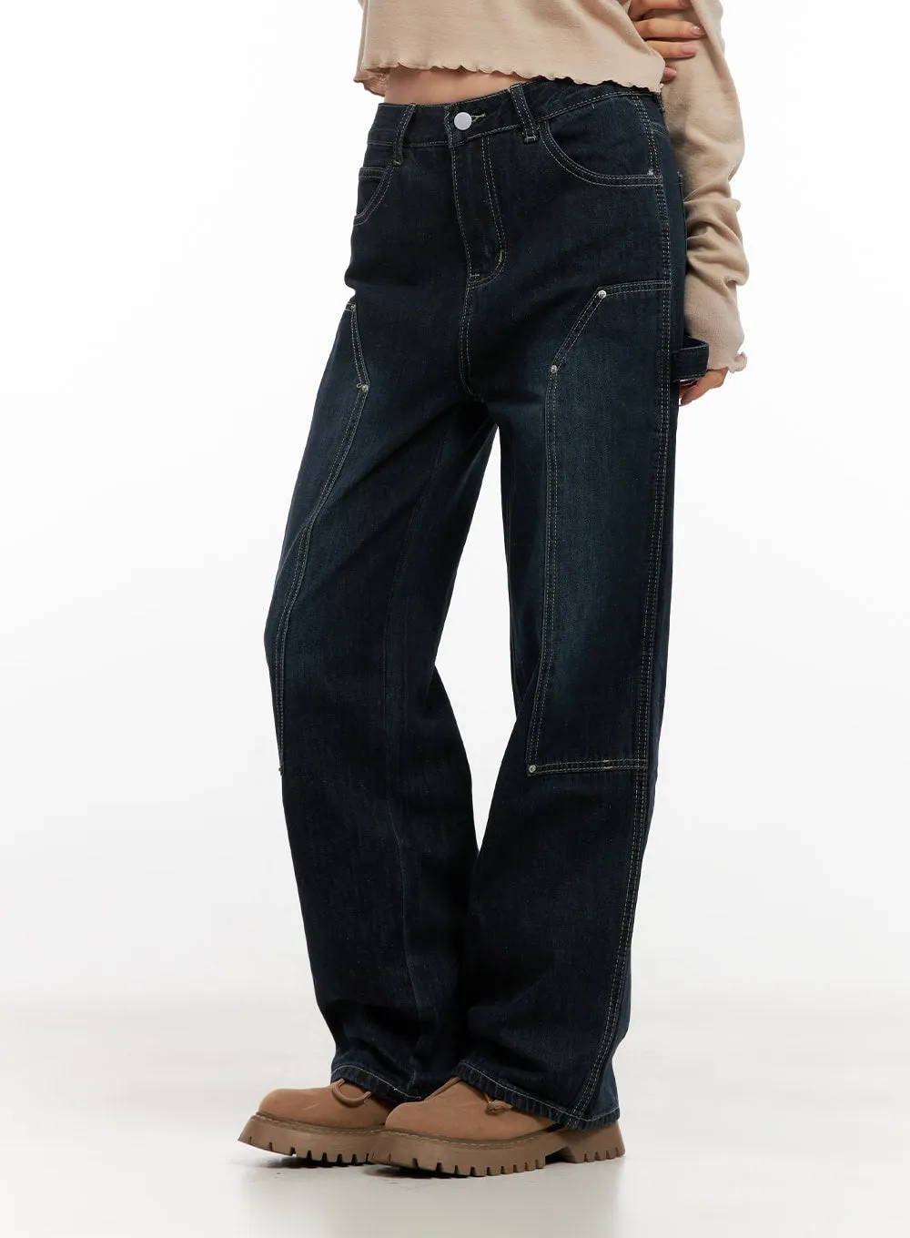 Elina Carpenter Straight Jeans CN416