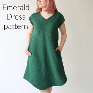 Emerald Dress Pattern Made by Rae