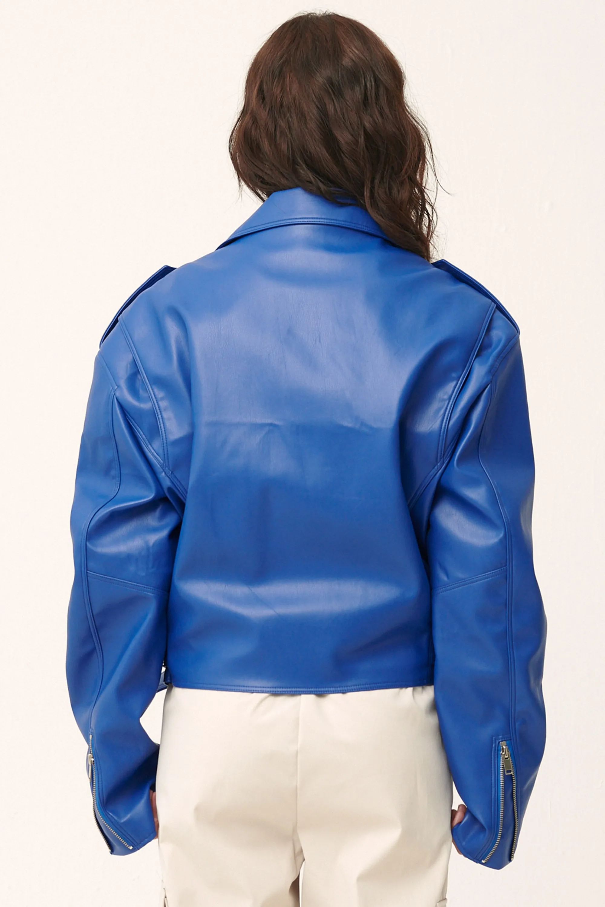 Emma Pleather Rider Jacket