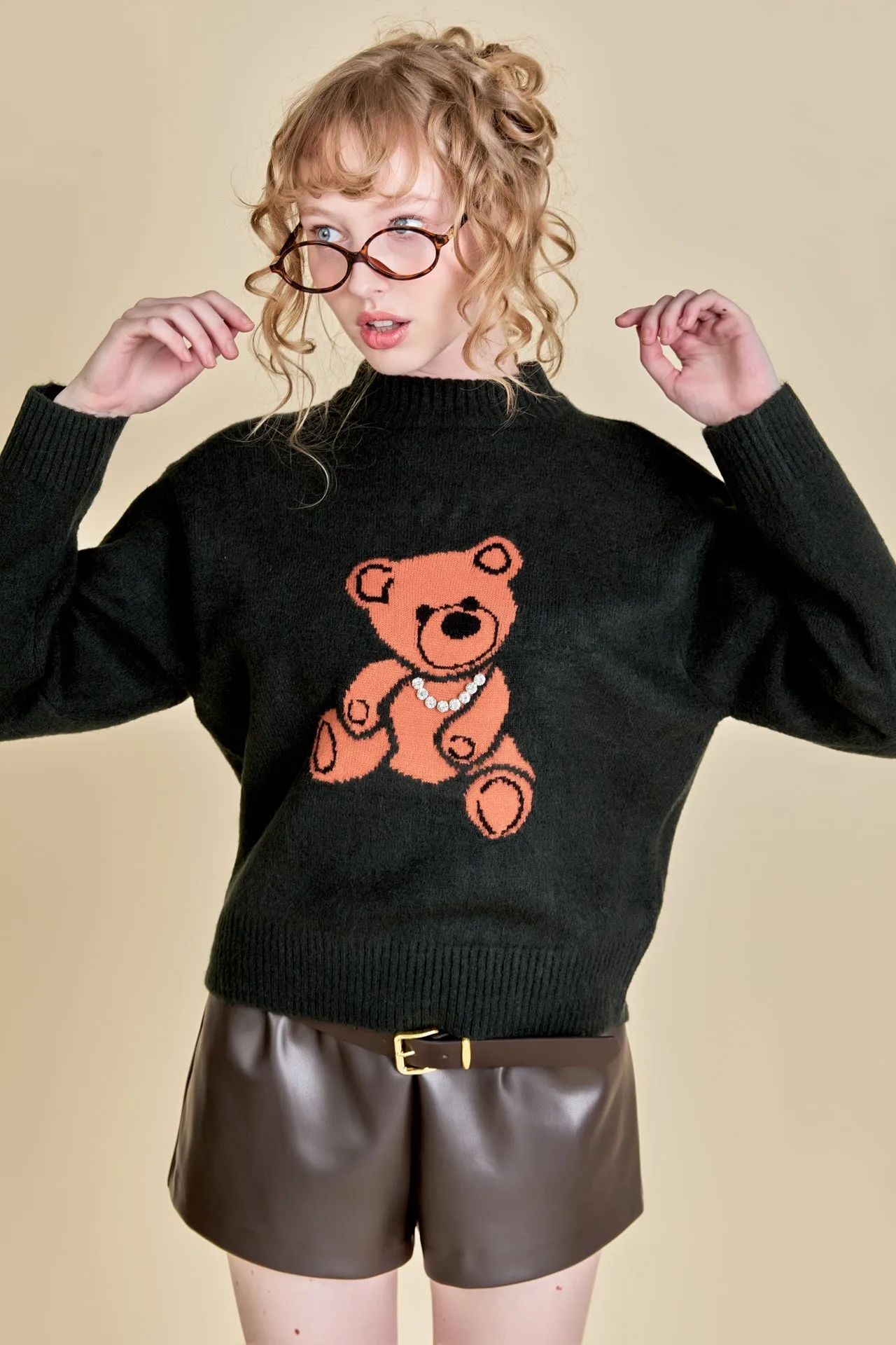 English Factory - Teddy Bear Logo Knit