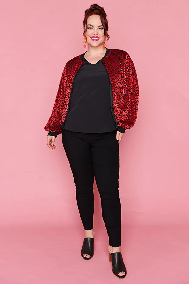 Flashy Burning Red Jacket