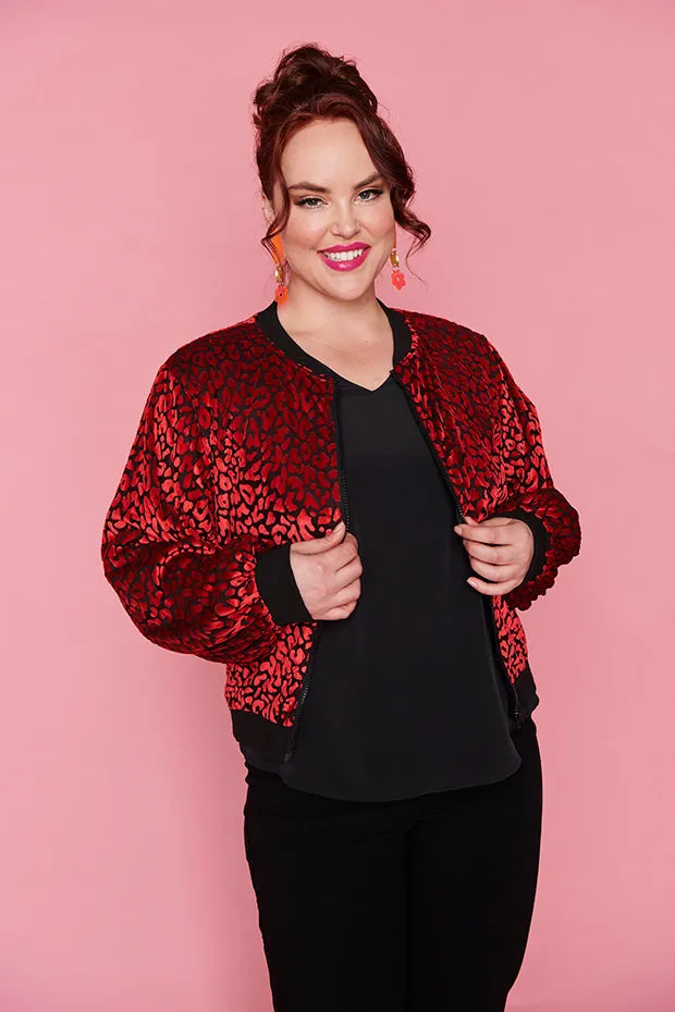 Flashy Burning Red Jacket