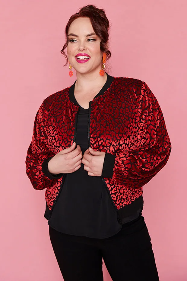 Flashy Burning Red Jacket