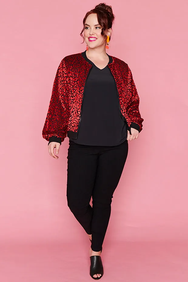 Flashy Burning Red Jacket