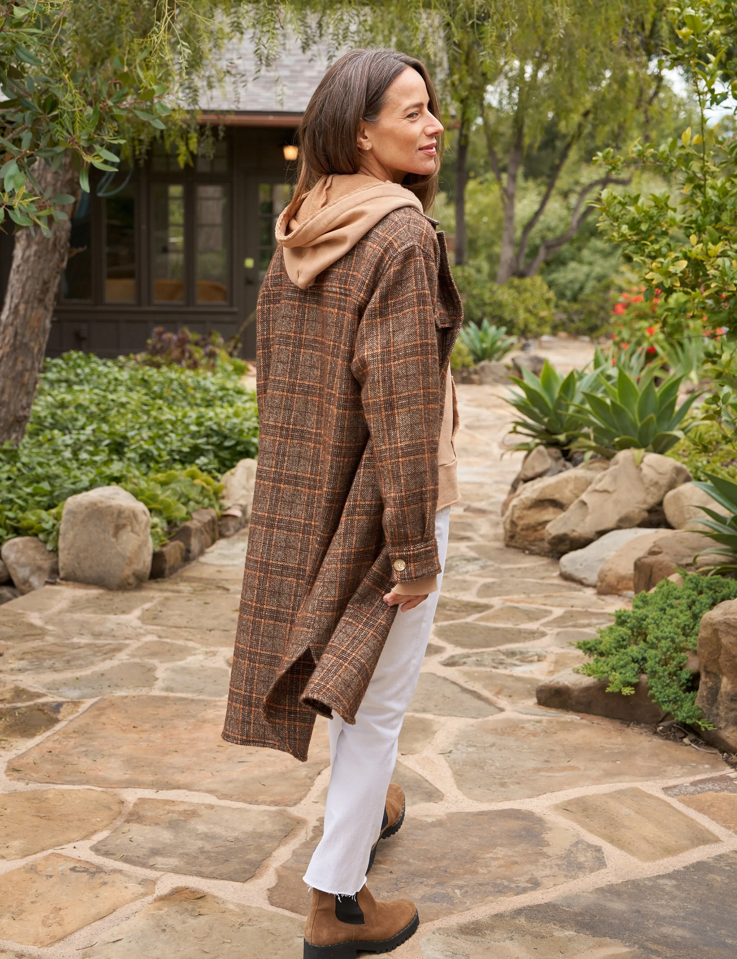 FRANK AND EILEEN - GAVIN ITALIAN BOUCLE SHIRT JACKET