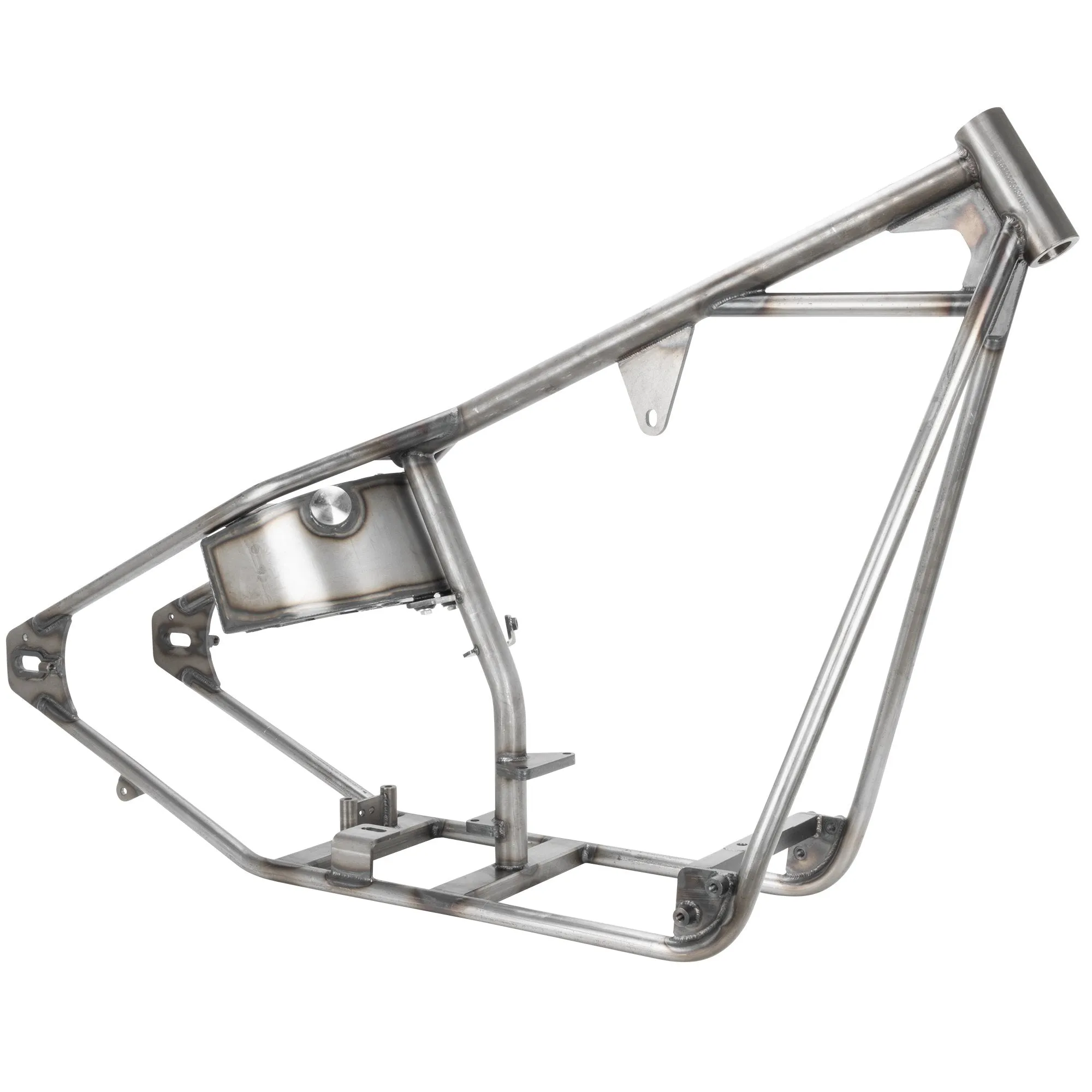 Full Rigid Chopper Frame 1936-1999 Harley-Davidson Big Twin 4 Speed - 3" Up - Frisco Tank Mounts - Horseshoe Oil Tank