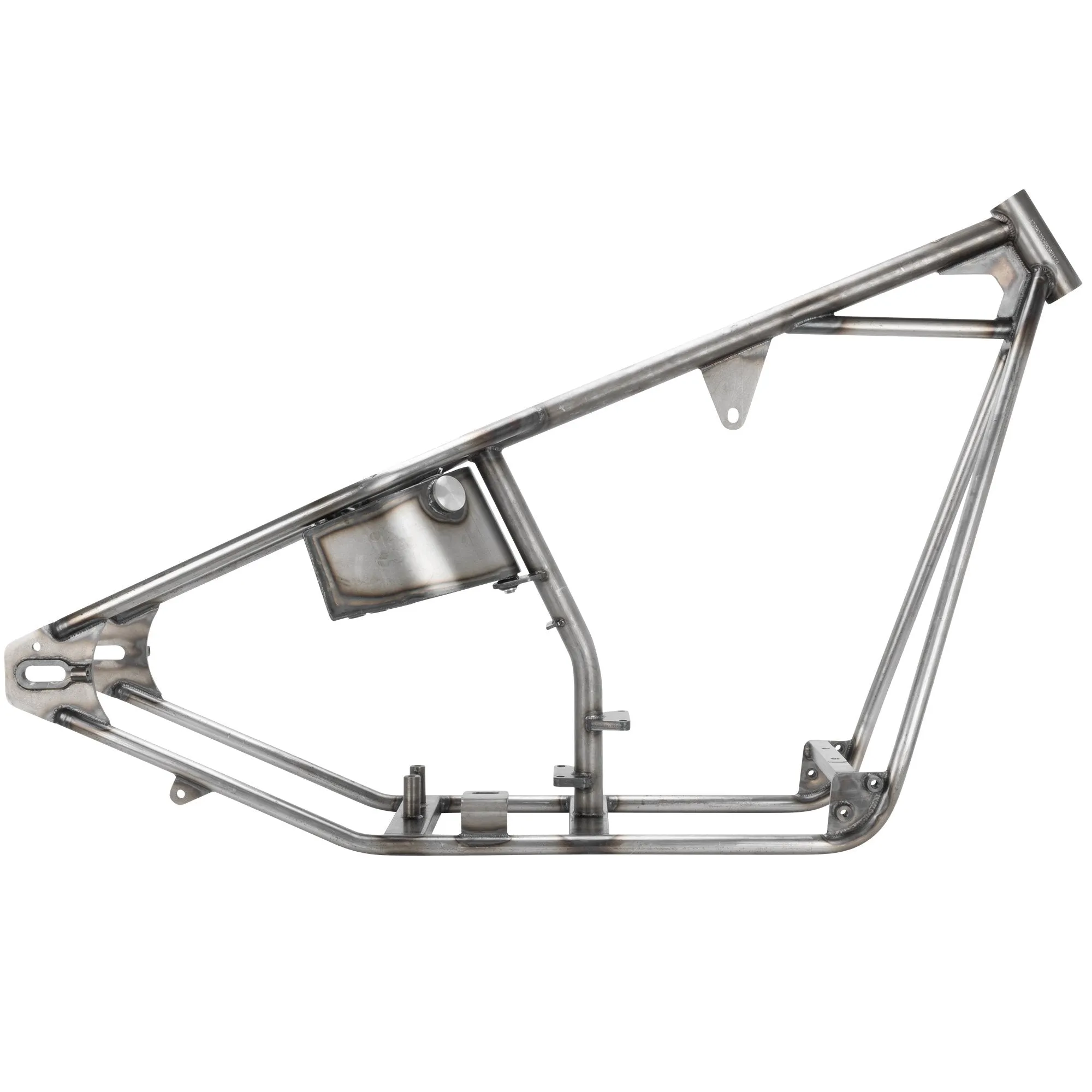 Full Rigid Chopper Frame 1936-1999 Harley-Davidson Big Twin 4 Speed - 3" Up - Frisco Tank Mounts - Horseshoe Oil Tank