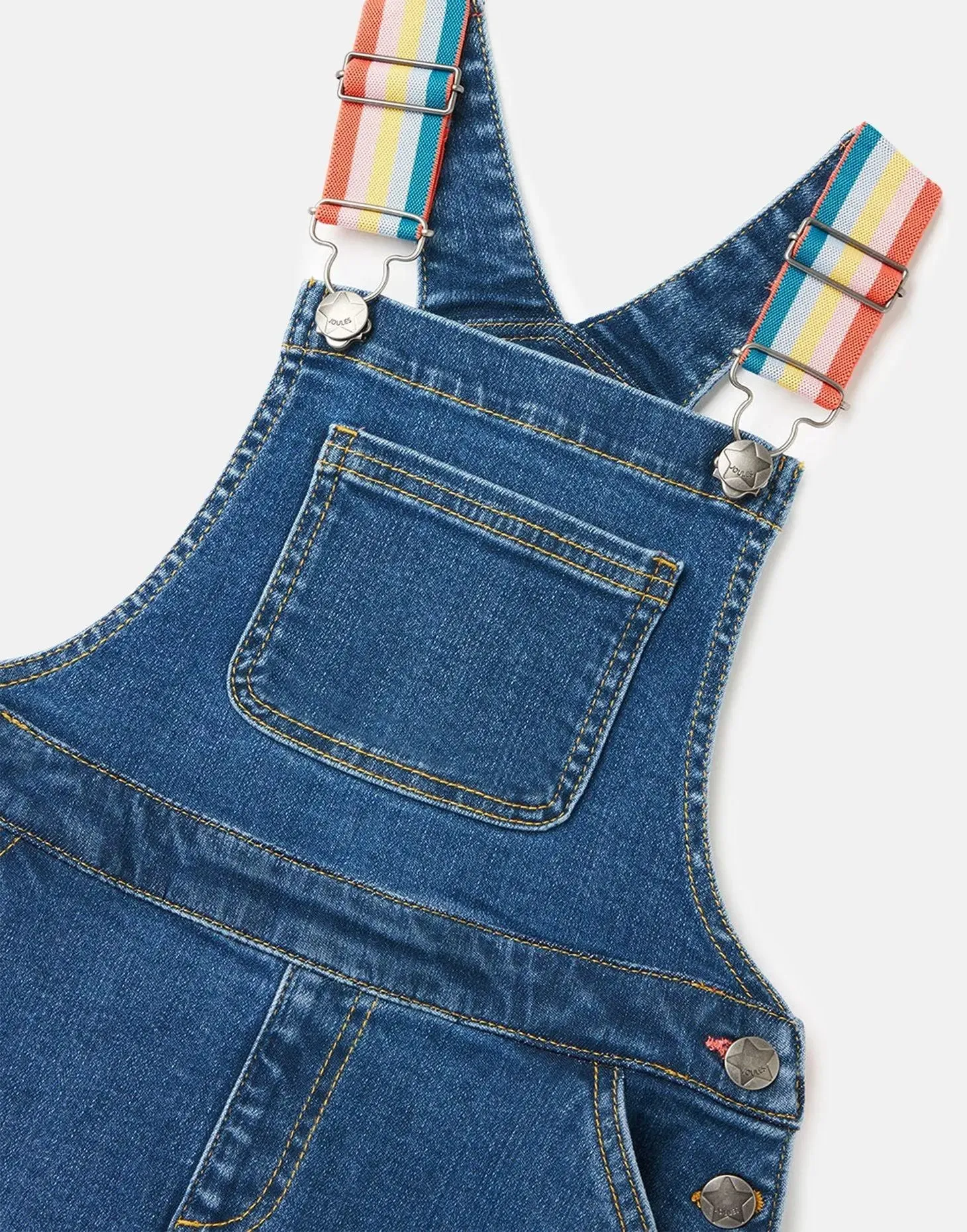 Girls Kimberly Denim Dungaree Dress | Joules