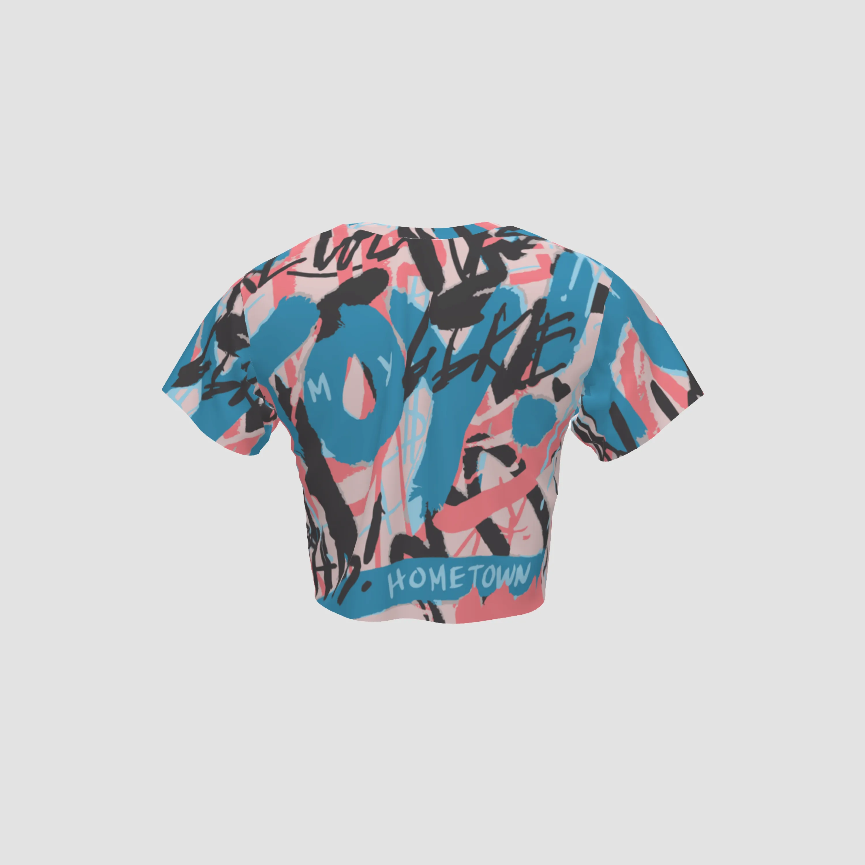 GRAFFITI CROPPED T-SHIRT