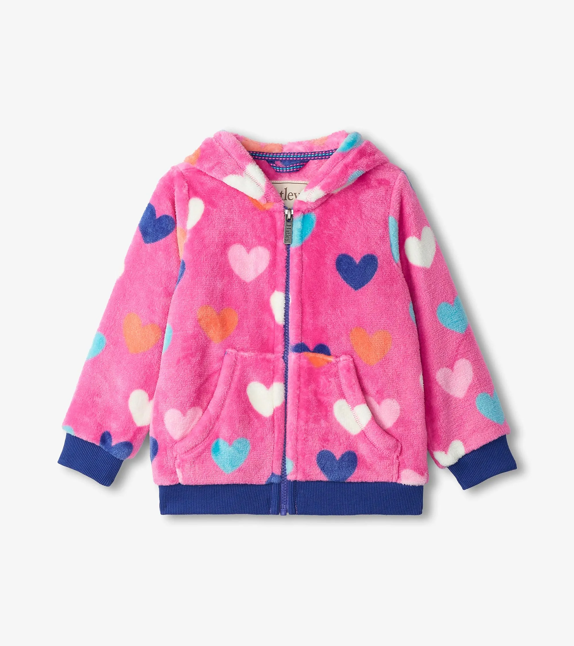 Hatley Hearts Fleece Hooded Jacket