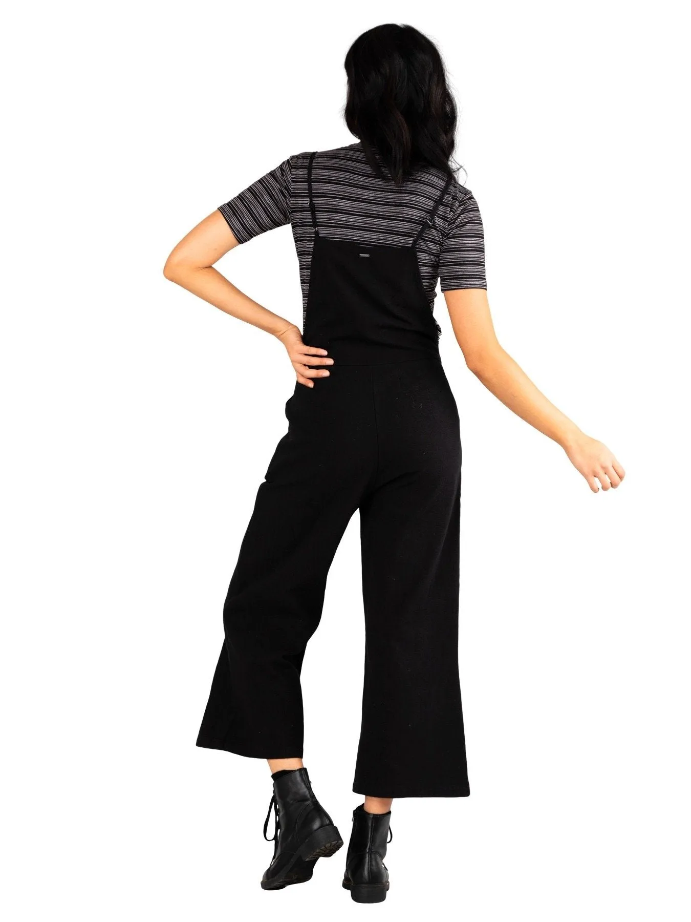 Heartbreaker Crop Jumpsuit - Black