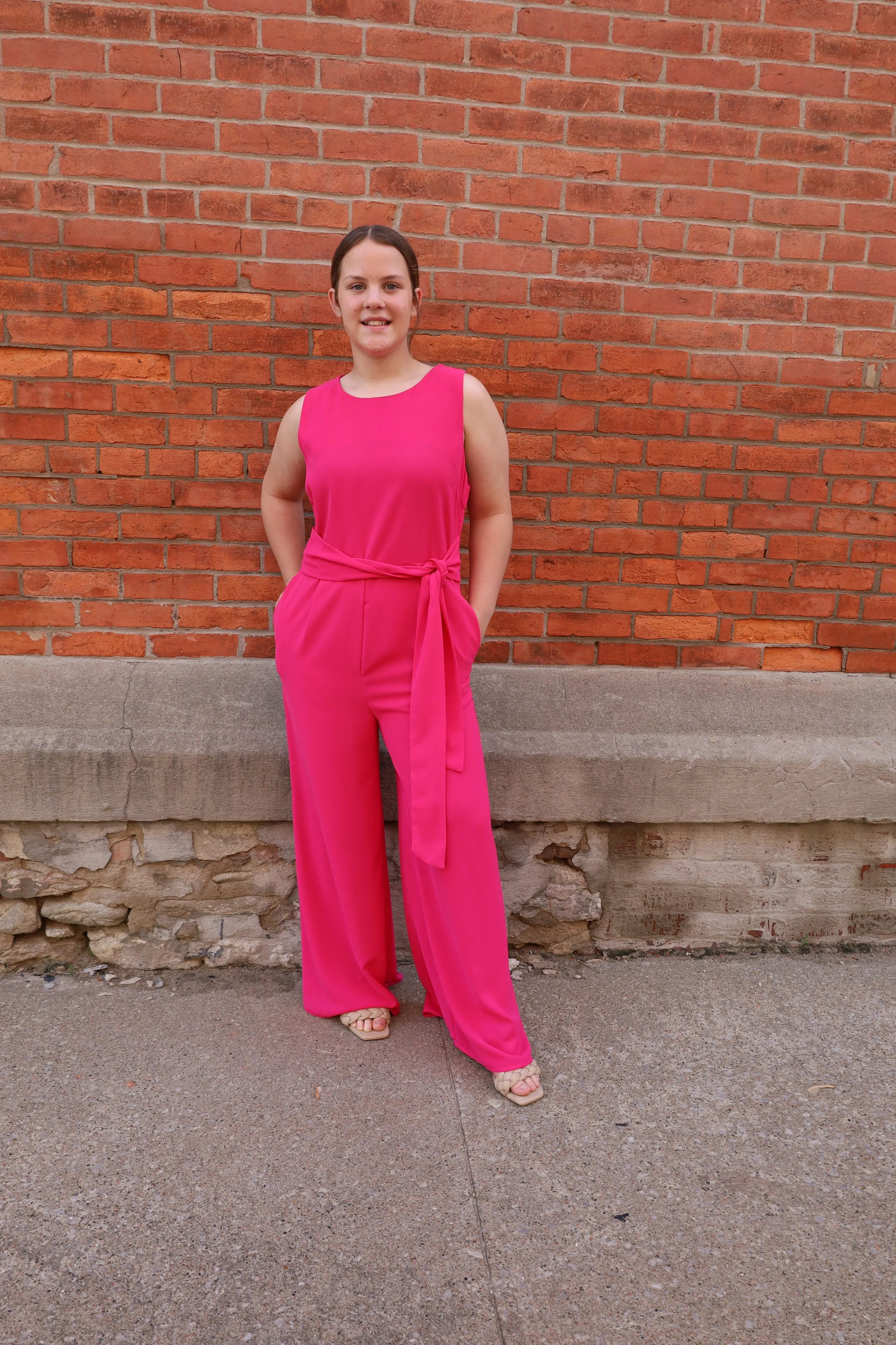 Hot Pink Jumpsuit