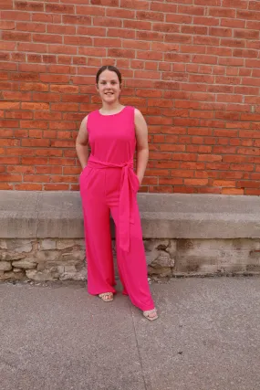 Hot Pink Jumpsuit