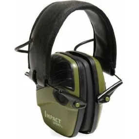 Howard Leight Impact Sport Ear Muffs Olive Green