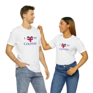 I love Great Britain Unisex Jersey Short Sleeve Tee