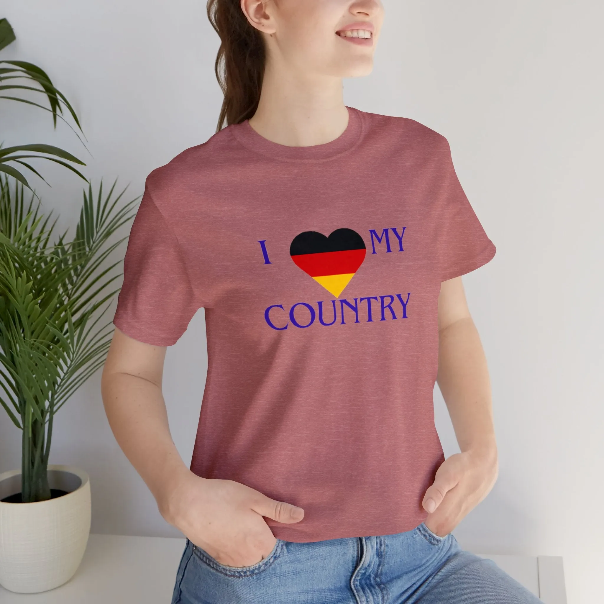 I love my Country Germany Unisex Jersey Short Sleeve Tee