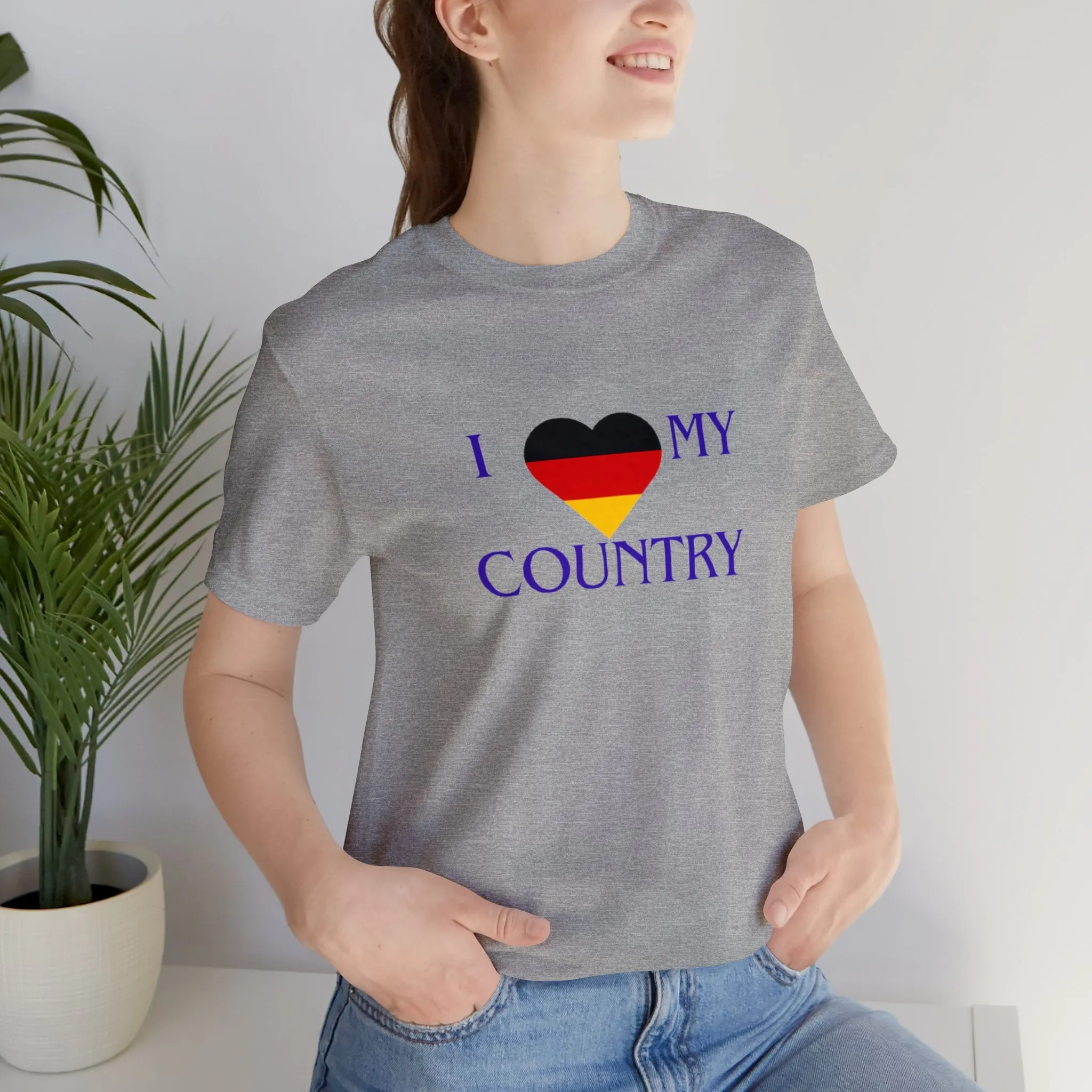 I love my Country Germany Unisex Jersey Short Sleeve Tee