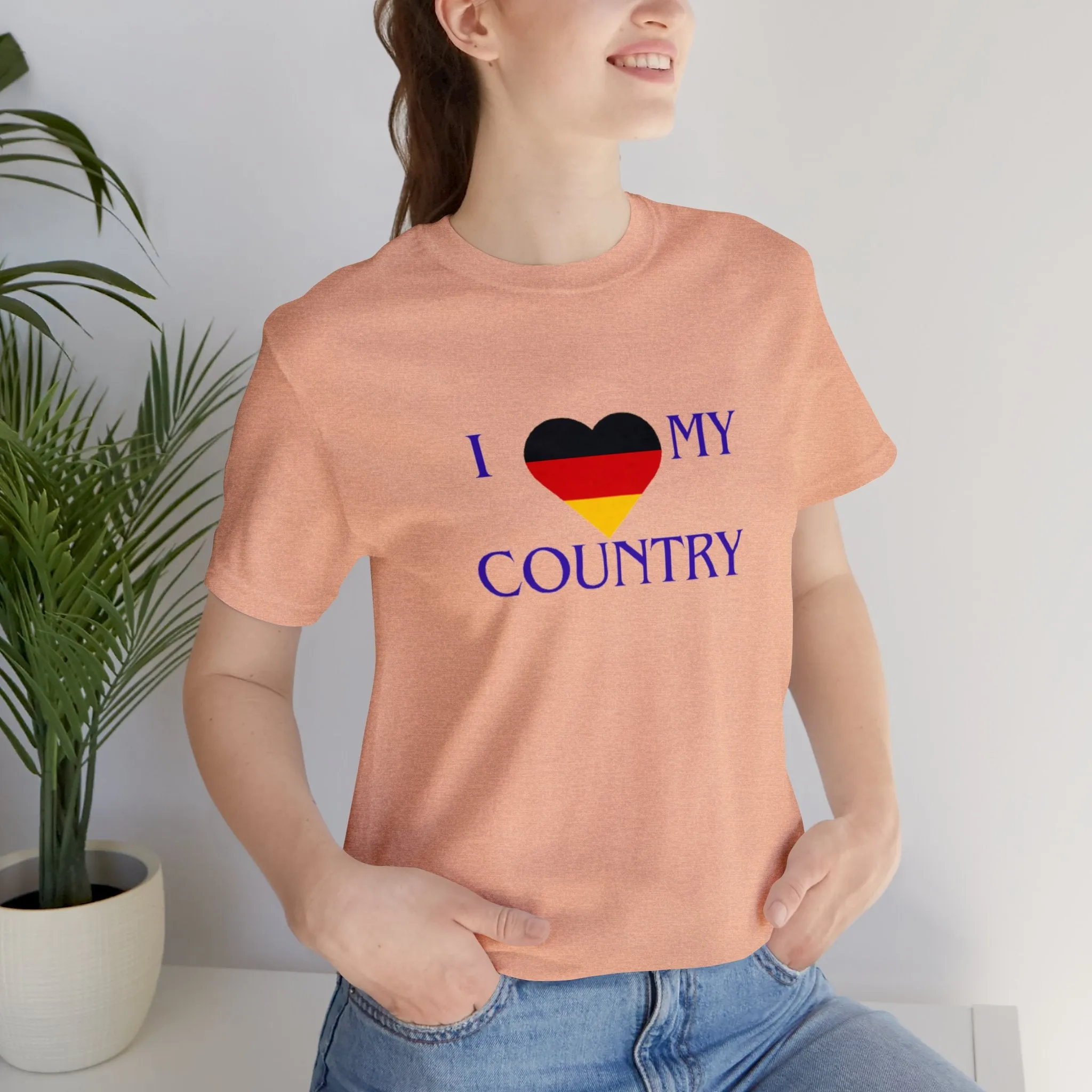 I love my Country Germany Unisex Jersey Short Sleeve Tee