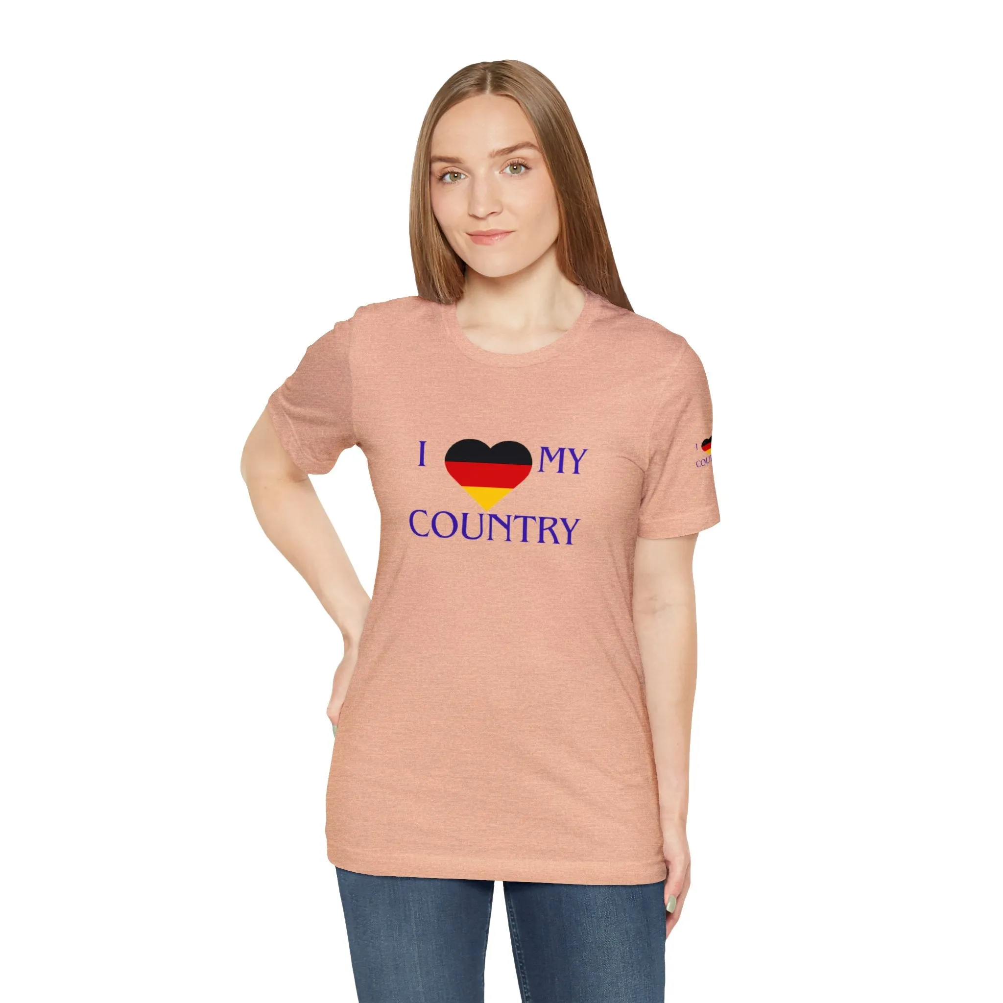 I love my Country Germany Unisex Jersey Short Sleeve Tee