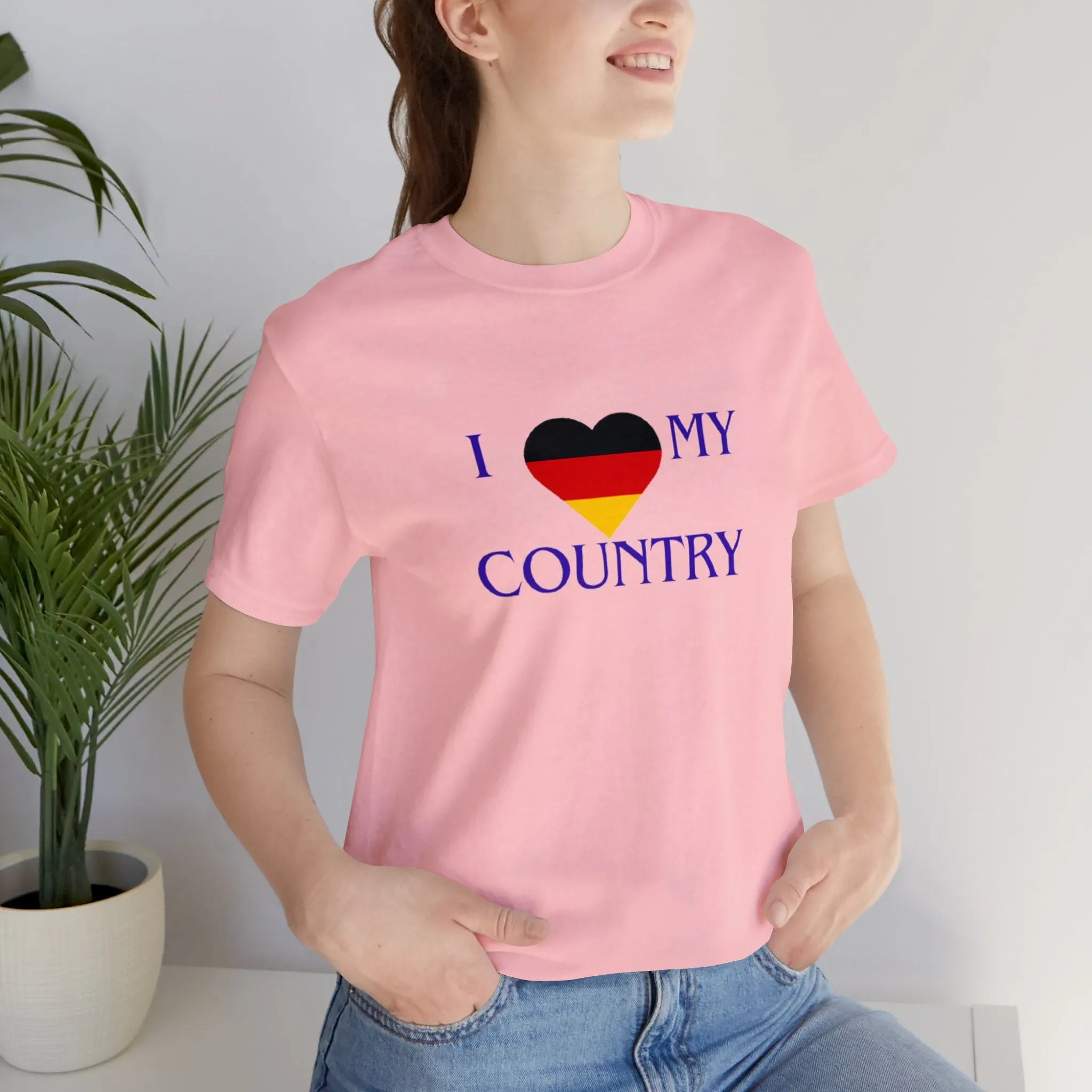 I love my Country Germany Unisex Jersey Short Sleeve Tee