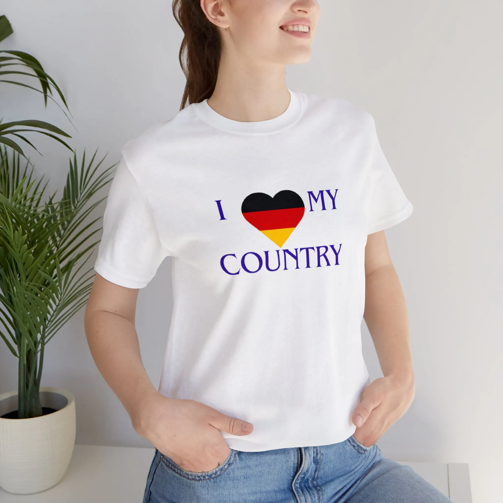 I love my Country Germany Unisex Jersey Short Sleeve Tee