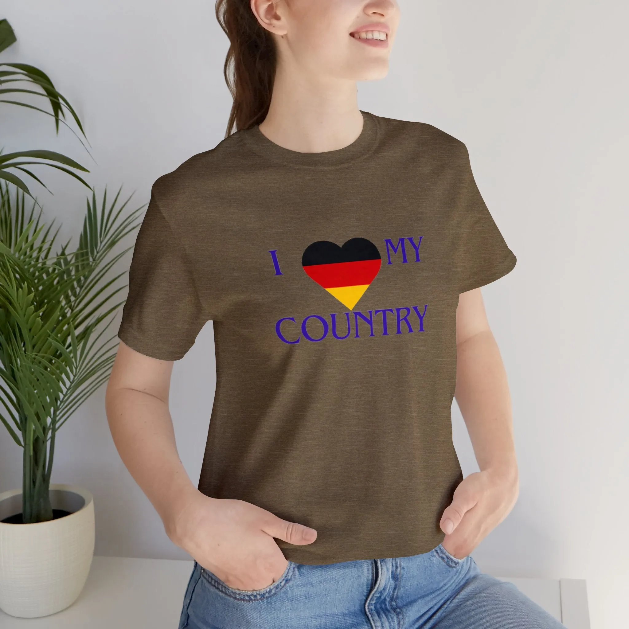 I love my Country Germany Unisex Jersey Short Sleeve Tee