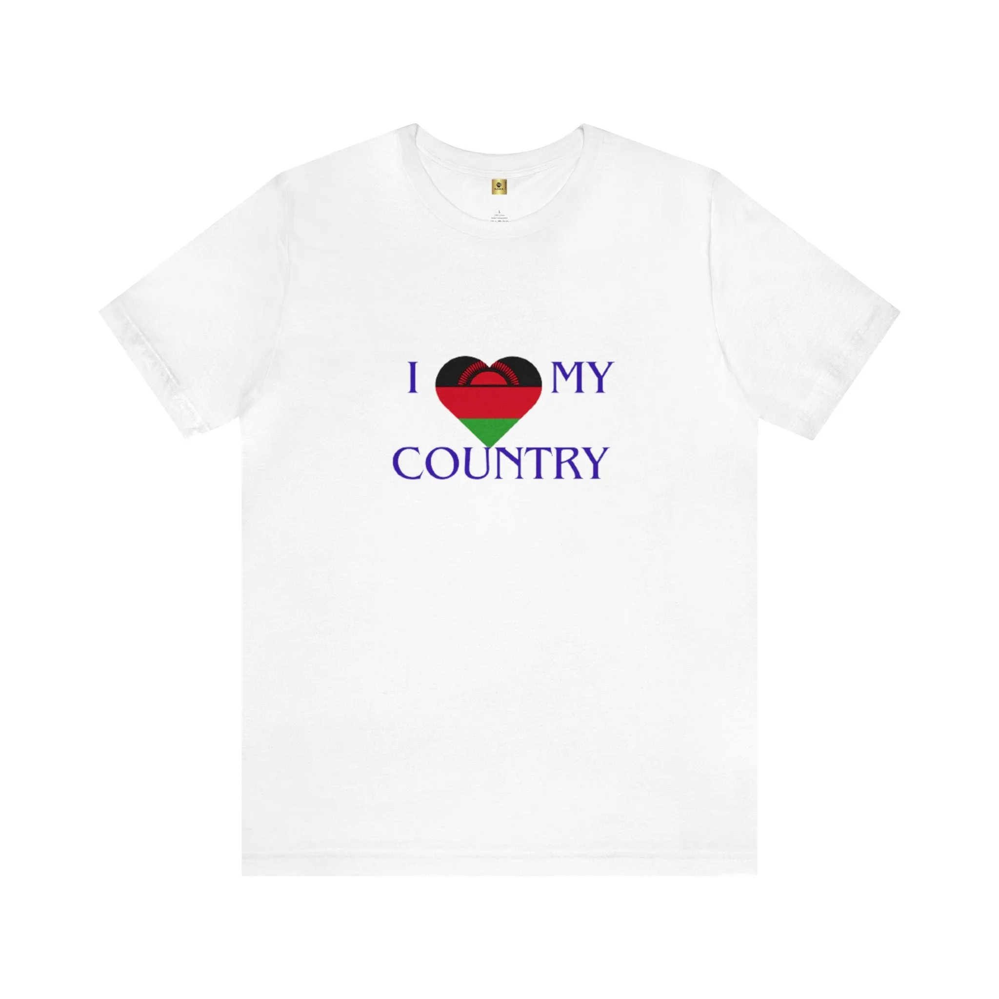 I Love My Country Malawi Unisex Jersey Short Sleeve Tee